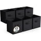 thumbnail image 1 of Cubos de almacenamiento Sorbus 33 cm, pack de 6, plegables, color negro, 1 of 6