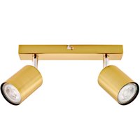 Bp - Foco Sobrepuesto Silo 2 Luces Bronce Pulido