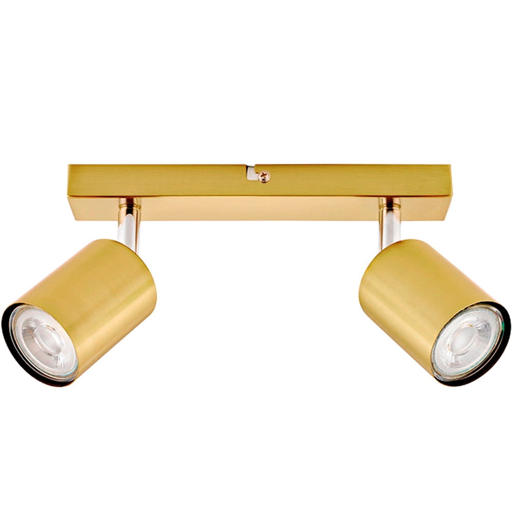 Bp - Foco Sobrepuesto Silo 2 Luces Bronce Pulido