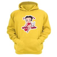 Genérico - Polerón Canguro Betyy Boop Amarillo Talla Xl Unisex