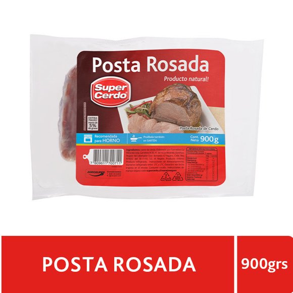 Posta Rosada de Cerdo, 900 g