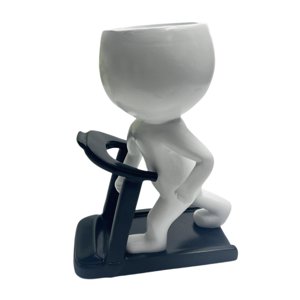 Ioensy - Adorno De Escritorio De Resina Con Forma De Maceta Creativa Para Sala De Estar, Chimenea, Balcón, Cinta De Correr