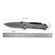 thumbnail image 2 of Cuchillo táctico, navaja de supervivencia, caza, cuchillo militar, 2 of 3