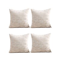 Genérico - Pack De 4 Fundas De Cojines Diseño Hoja 45Cm X 45 Cm C5