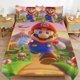thumbnail image 1 of Super Mario 3-Piece Comforter Set for Bedroom Super Mario Bedding Set for Kids Adults Soft Microfiber Duvet Cover Set with Zipper Closure, 1 of 5