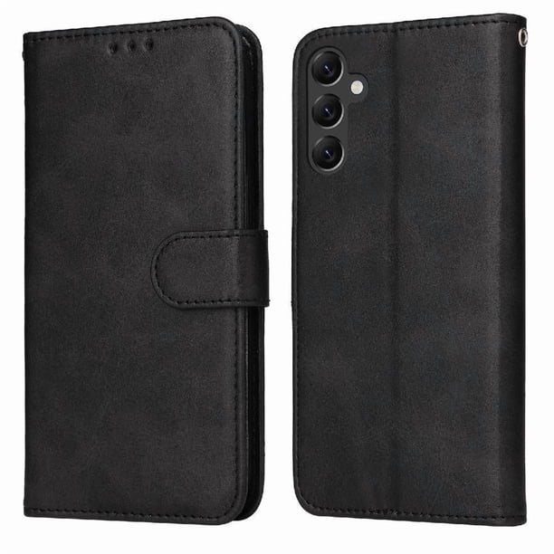 Funda Billetera para Samsung Galaxy A14 4G con Porta Tarjetas y Soporte Ajustable Negro