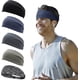 thumbnail image 1 of Paquete de 5 diademas con lunares, ligeras, antideslizantes y elásticas que absorben el sudor, diademas para hombres, diademas unisex para lunares, yoga, fitness, atletismo..., 1 of 7