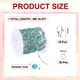 thumbnail image 2 of Cadena de Cuentas de Acero Inoxidable Uxcell, 16.4 Pies/5M Cable de Enlace de Joyería Esmaltada (Plata/Verde Pino, Paquete de 1), 2 of 6