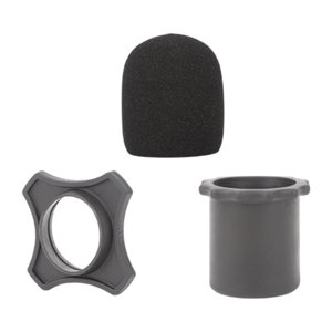 Magideal - Cubierta De Esponja De Anillo Antideslizante Accesorios De Micrófonos De La Esponja De La Varilla Inferior Cubierta De Parabrisas De Micrófono Para El Negro