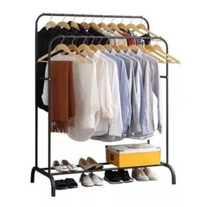 Citohome - Perchero Colgador De Ropa Tendedero Acero Inoxidable Doble Color Negro