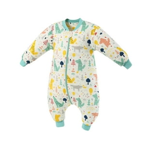 Kivara - Saquito De Dormir Bebe Pijama Con Pie Tog 1.5 Saco Dormir Verde M