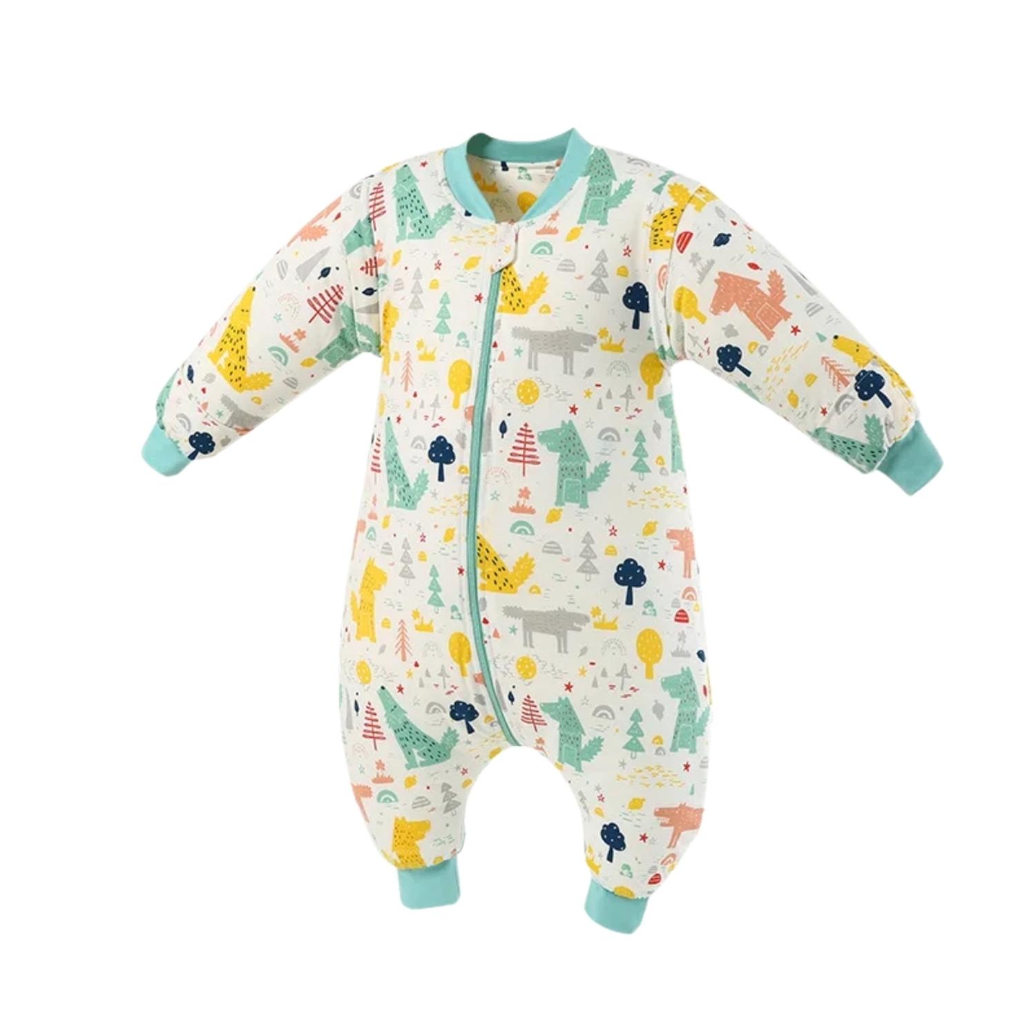 Kivara - Saquito De Dormir Bebe Pijama Con Pie Tog 1.5 Saco Dormir Verde M
