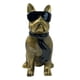 thumbnail image 1 of Estatua De Perro De Resina, Escultura Animal Minimalista Sencilla Para Estantería De Escritorio, Bronce, 1 of 3