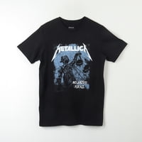 Polera Manga Corta Hombre Justice Negro Metallica