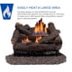 thumbnail image 3 of Juego de troncos de gas Duluth Forge, gas natural sin ventilación, 30 000 BTU, 3 of 9