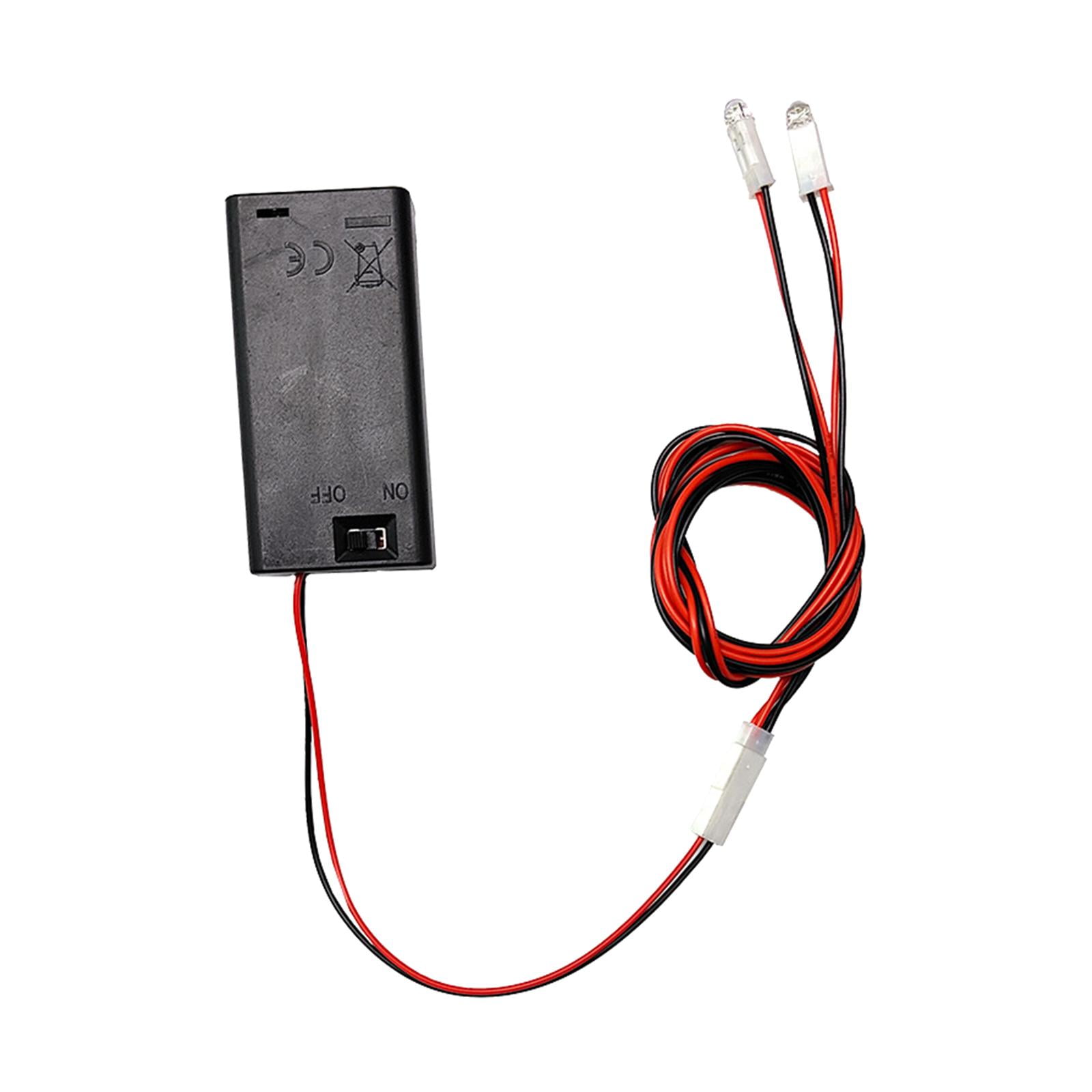 Bothyi - Kit De Iluminación Para Casa De Muñecas, Cables De Luz, Luz Para Maquetas Hechas A Mano, Pequeño Portapilas, Luz Cálida