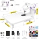 thumbnail image 2 of Máquina de Coser Magicfly Mini con mesa extensible blanca, 2 of 7