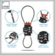 thumbnail image 3 of Candado de seguridad Lewis N. Clark de triple seguridad con 3 esferas, negro, 3 of 7