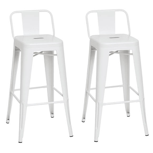 Pack 2 Taburetes Tolix Clasico Blanco 66cm