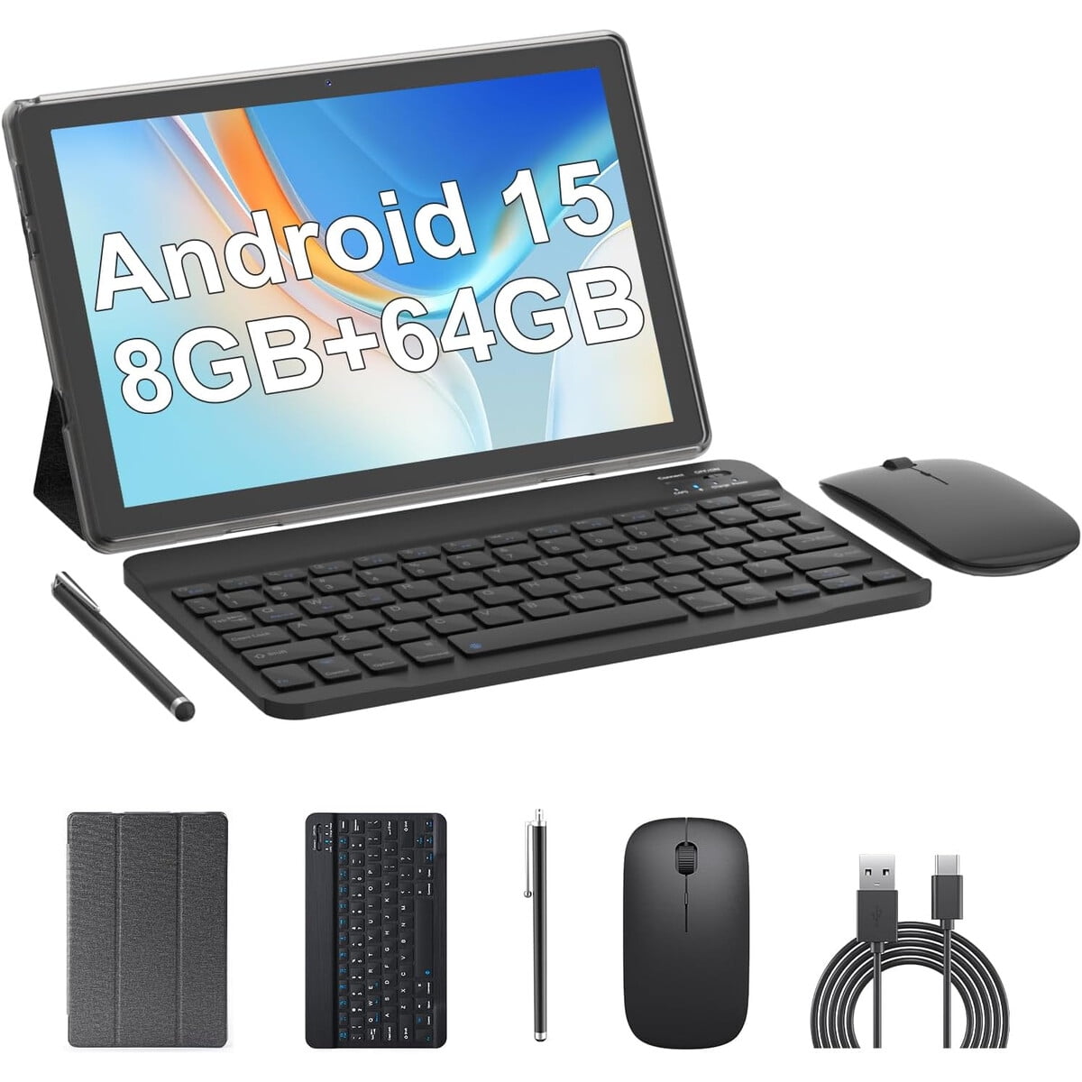 Tablet Novojoy 10.1 Android 15 8gb 64gb Teclado Stylus