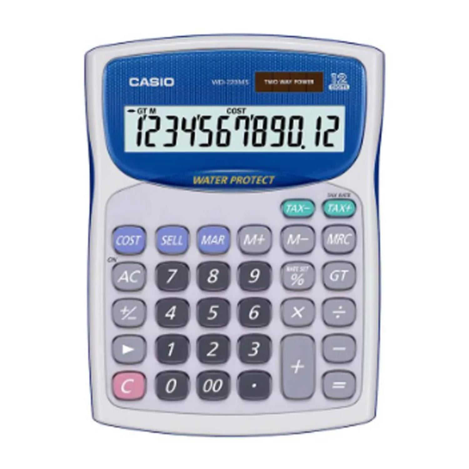 Calculadora De Escritorio 12 Digitos Blanco Wd-220ms-we Casio
