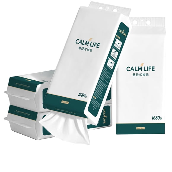 Pañuelos faciales CALM LIFE 6720 hojas 4 capas 4 unidades