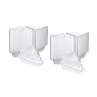 Magideal - Recipientes Para Rebanadas De Pastel Con Tapa Contenedor De Pastel Con Tapa Con Bisagras Para Pastel 200 Piezas