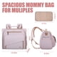 thumbnail image 2 of Mochila para pañales ALLCAMP grande multi‑bolsillos rosa, 2 of 5