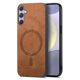 thumbnail image 1 of Magnetic Slim Case for Samsung Galaxy S25 with Camera Guard & Anti-Scratch Back Brown, 1 of 5