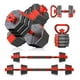 thumbnail image 1 of Set Mancuernas Barra Rusa Ajustables 20 Kg 3 En 1 rojo, 1 of 6