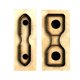 thumbnail image 5 of 2 Piezas De Hoja De Acero, Madera, Troquel, Bolsa, Correa, Corte, Molde, Cuero, Artesanía, Punzón, 5 of 5