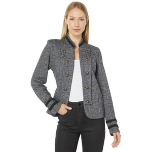 Chaqueta Tommy Hilfiger Band, Negra Jaspeada, Multicolor, Talla Sm