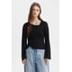 thumbnail image 1 of Polera Mujer Asimétrica Botones Negro, 1 of 4