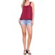 thumbnail image 2 of INSPIRE CHIC Top de Tirantes para Mujer con Panel de Encaje y Cuello Cuadrado, Top Holgado Cami Rojo Oscuro XL, 2 of 6