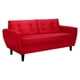 thumbnail image 2 of Sofa Bote 3c Felpa 00 Rojo, 2 of 6