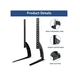 thumbnail image 3 of Soporte Universal Para Tv 37 a 75 Lcd Doble Triangular, 3 of 3