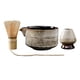 thumbnail image 2 of Juego de de Matcha de 4 Uds., cuenco de Matcha con vertedor, de Matcha de bambú (chasen), cuchara (chashaku), soporte para Blanco, 2 of 5