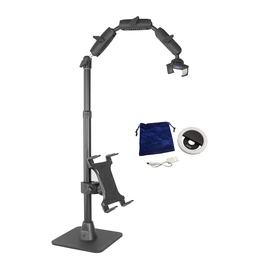 Kit Completo De Soportes Para Teléfono Arkon, Ajustables Con Anillo De Luz