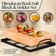 thumbnail image 3 of Plato de cocina UMAID en bloque de sal del Himalaya de 30 x 20 x 4 cm con bandeja, 3 of 7