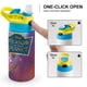 thumbnail image 4 of El Planeta del Tesoro Botella de Agua con Tapa Pop Top de Un Toque, Acero Inoxidable, a Prueba de Fugas, para Deportes, Botella Infantil azul 12 oz, 4 of 6