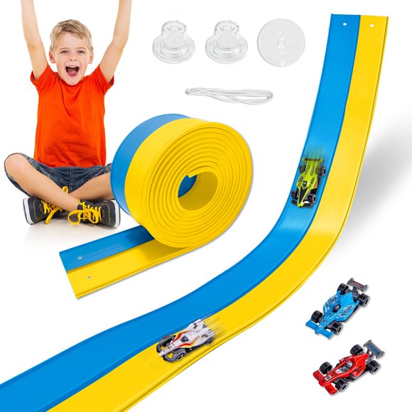 Pista de Carreras Landhix de 4,5 m Doble Carril con 4 Coches