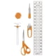 thumbnail image 3 of Set Costura Fiskars 6 Piezas Tijeras Regla Naranja, 3 of 3