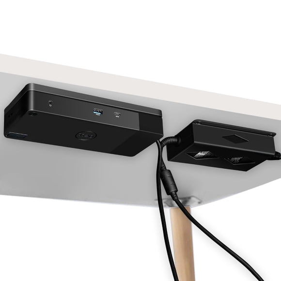 Soporte para debajo del escritorio para bases Dell WD19/WD19S/WD19TBS/WD19TB/WD22TB4 y Power Bricks