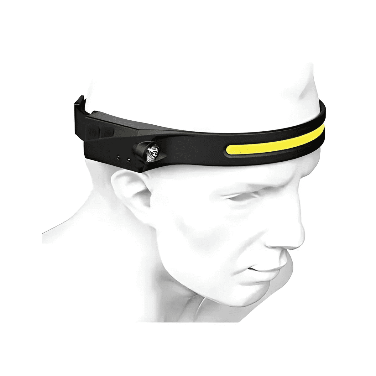 Genérico - Linterna Frontal Led Brillante Luz Camping Lampara De Cabeza Linterna Negro Luz Blanco