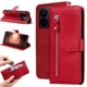 thumbnail image 1 of Funda con Cremallera para Realme GT Neo 5, Carcasa Cartera de Cuero PU con Soporte y Tarjetero, 1 of 6