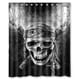 thumbnail image 1 of Cortina de ducha de calavera con ganchos, tamaño 60 x 72 pulgadas, 1 of 3