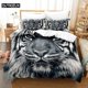 thumbnail image 1 of Tiger Bedding Set Duvet Cover Set Bedding Digital Printing Bed Linen Bedding Set Fashion Design, 1 of 5