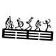 thumbnail image 4 of Estante De Exhibición Para Colgar Medallas De Montaje En Pared, Negro, Para Salón, Gimnasio Con 3 Filas Estilo B, 4 of 5