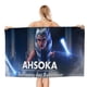 thumbnail image 1 of Ahsoka Tano Toalla de playa de secado rápido con diseño temático, regalo para mujeres y niñas, ideal para cumpleaños, fans, amantes de la música, uso en la playa o al aire libre, 78 × 150 cm, 1 of 6
