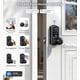 thumbnail image 2 of Cerradura inteligente Veise VE028 Wi‑Fi con huella digital y acceso sin llave IP65, 2 of 9